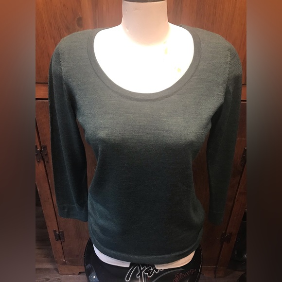 The Limited Green Wool Sweater - Size Medium - Picture 1 of 7
